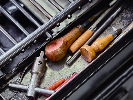 Nur das Klopfholz fehlt