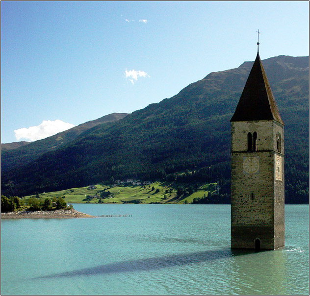 Nur der Turm steht noch