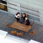 nur die harten kommen auf den Balkon