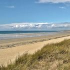 Nur Dünen, Strand, Wolken und Meer ....