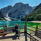 Nur ein bisschen noch !   ... rasten am Pragser Wildsee.