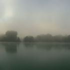 Nur ein Handyfoto? Morgenstimmung beim Fischen am Pilsensee