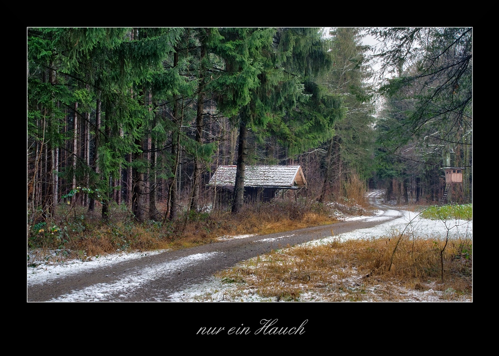 nur ein hauch von Schnee