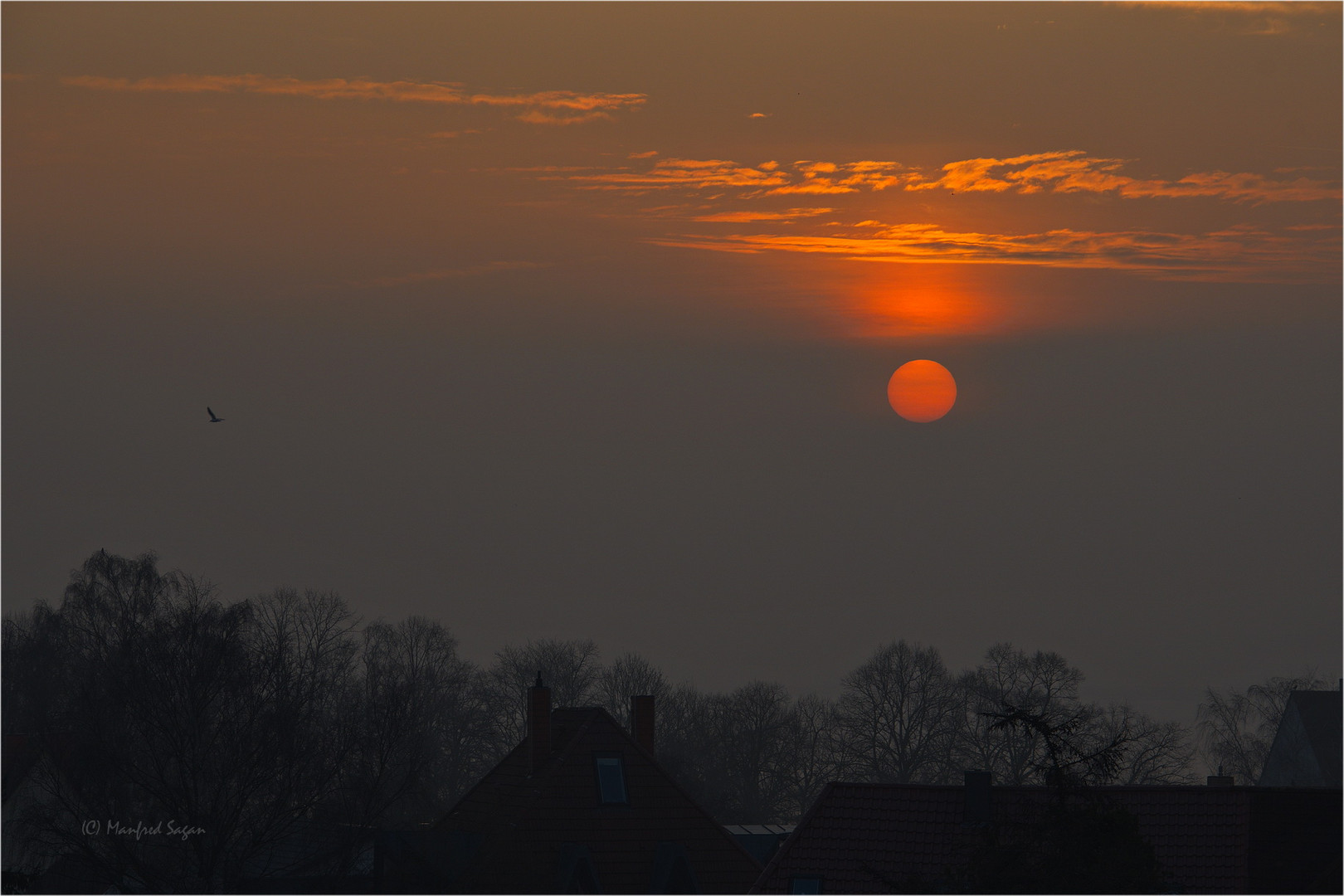 Nur einen Augenblick - Sonnenaufgang am Strelasund