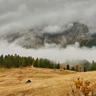 Nur kurz war der Durchblick auf die Hohe Gaisl ( 3146 m), dafür war die Wolkenstimmung verbunden...