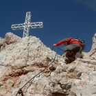 Nur mehr ein Schritt bis zum Gipfel des Dachsteins, 2996m