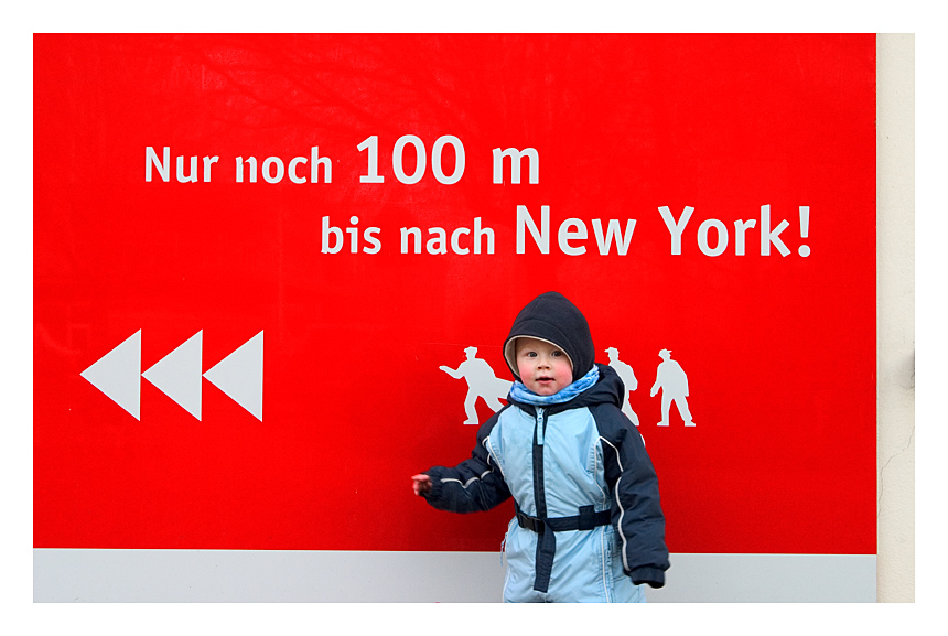 Nur noch 100 Meter ................