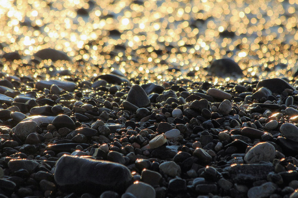 nur Steine am Meer