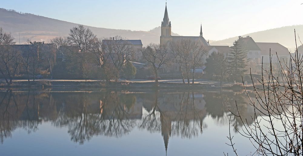 Nur über der Elbe (Labe) lag bei herrlicher Sonne und bester Sicht der Dunst...