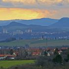 Nur über der Sächsischen Schweiz gestern morgen ein heller Streifen...