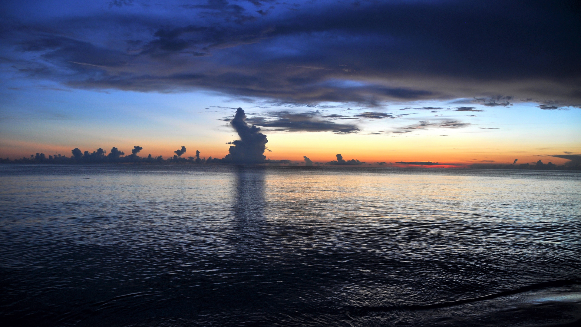 Nur Wasser und Himmel....