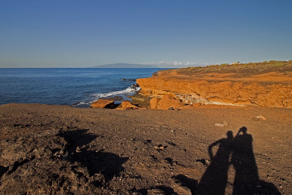 Nur wir zwei an der Playa Paraíso, Teneriffa