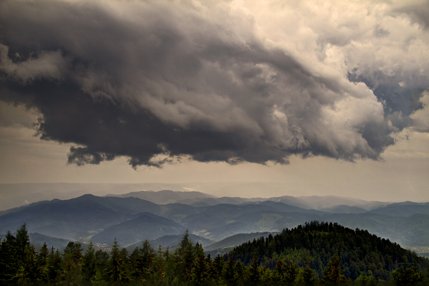 Nur Wolken...