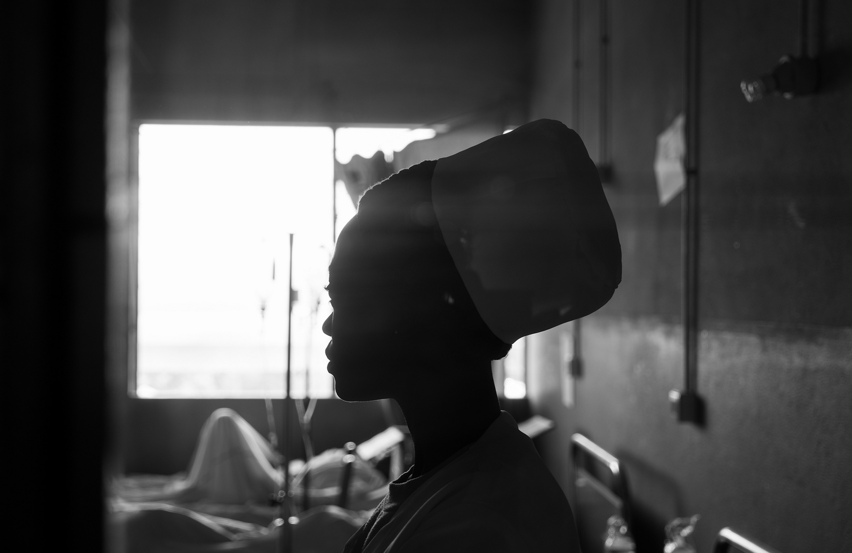 Nurse in a Cameroon hospital