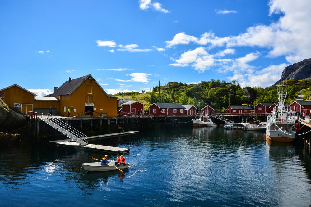 Nusfjord auf den Lofoten, Norwegen