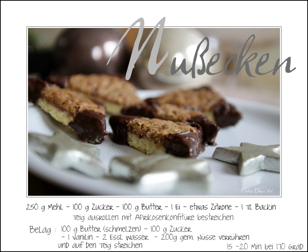 Nußecken .....in der Weihnachtsbäckerei .... Foto &amp; Bild | stillleben ...