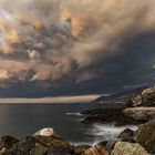 Nuvole al alba a Camogli 