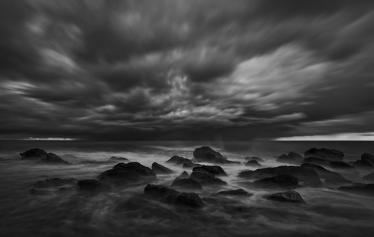 Nuvole nere Foto % Immagini| paesaggi, mare, temporale sul mare Foto su