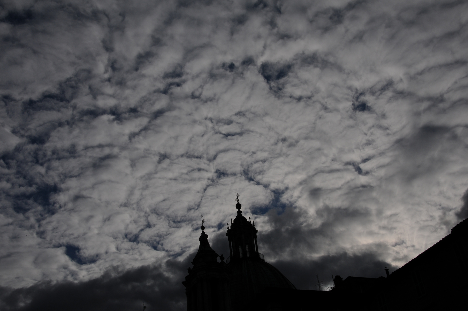 nuvole su piazza Navona