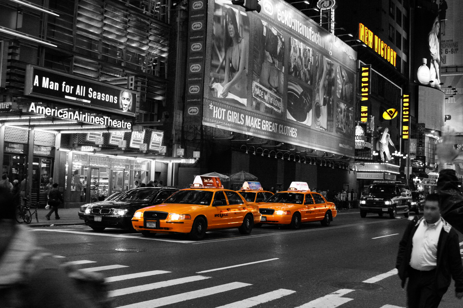 NY - 227 West 42nd Street at night (2008)