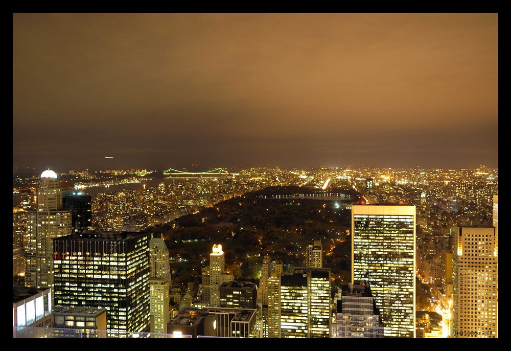 NY Central Park by night