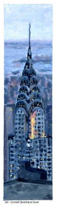 NY Chrysler Building at Dusk