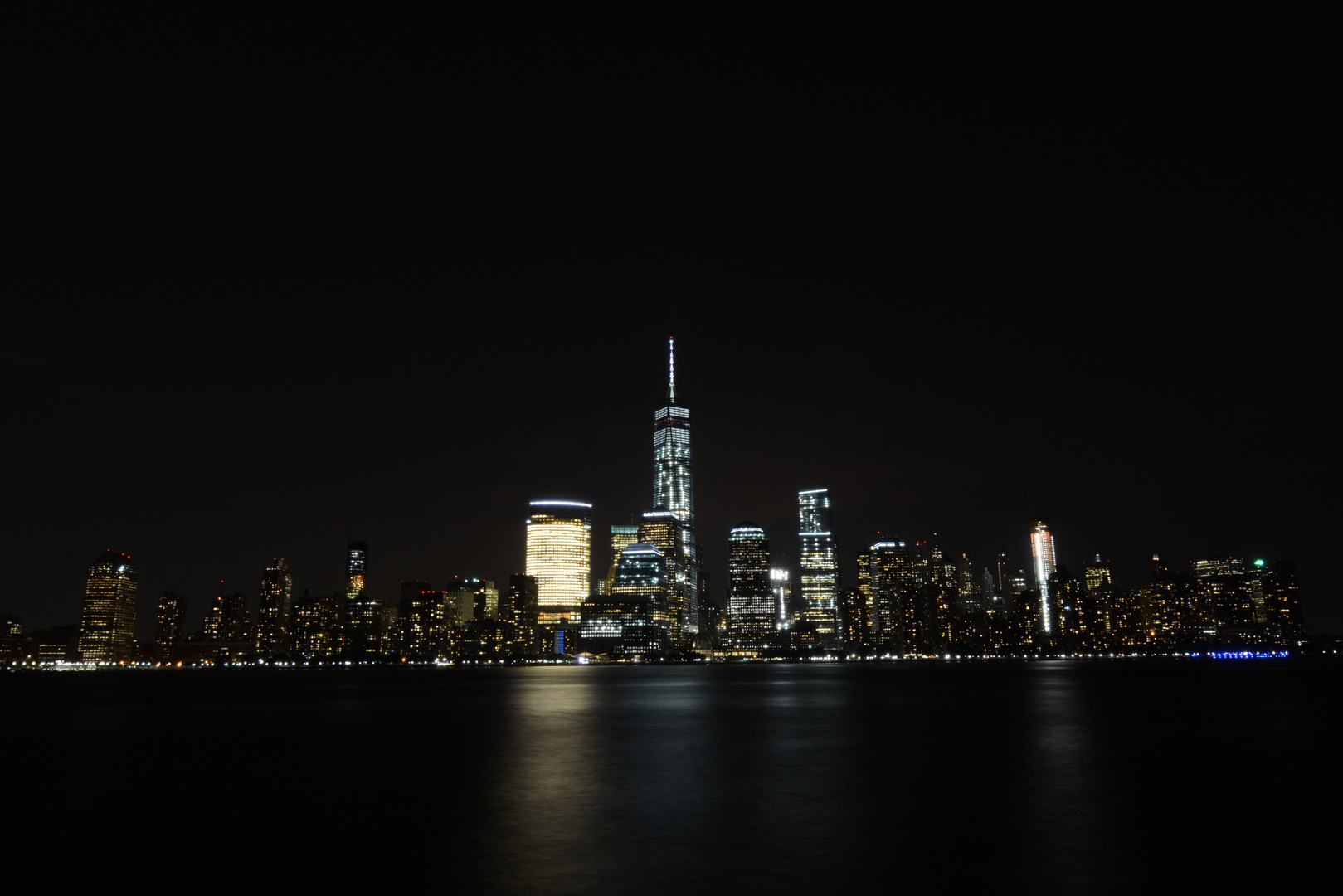 NY Downtown Skyline Nachts!