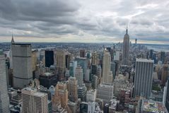 NY - Rockefeller Center - Top of the Rock - View Empire State Building and Chrysler Building - 07