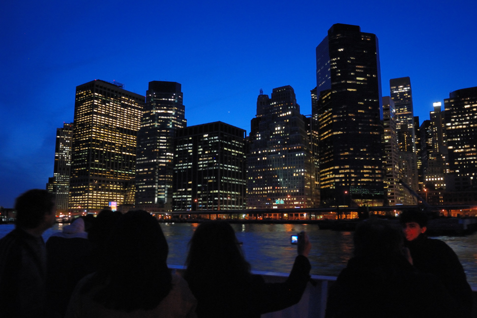 NY Skyline bei Nacht