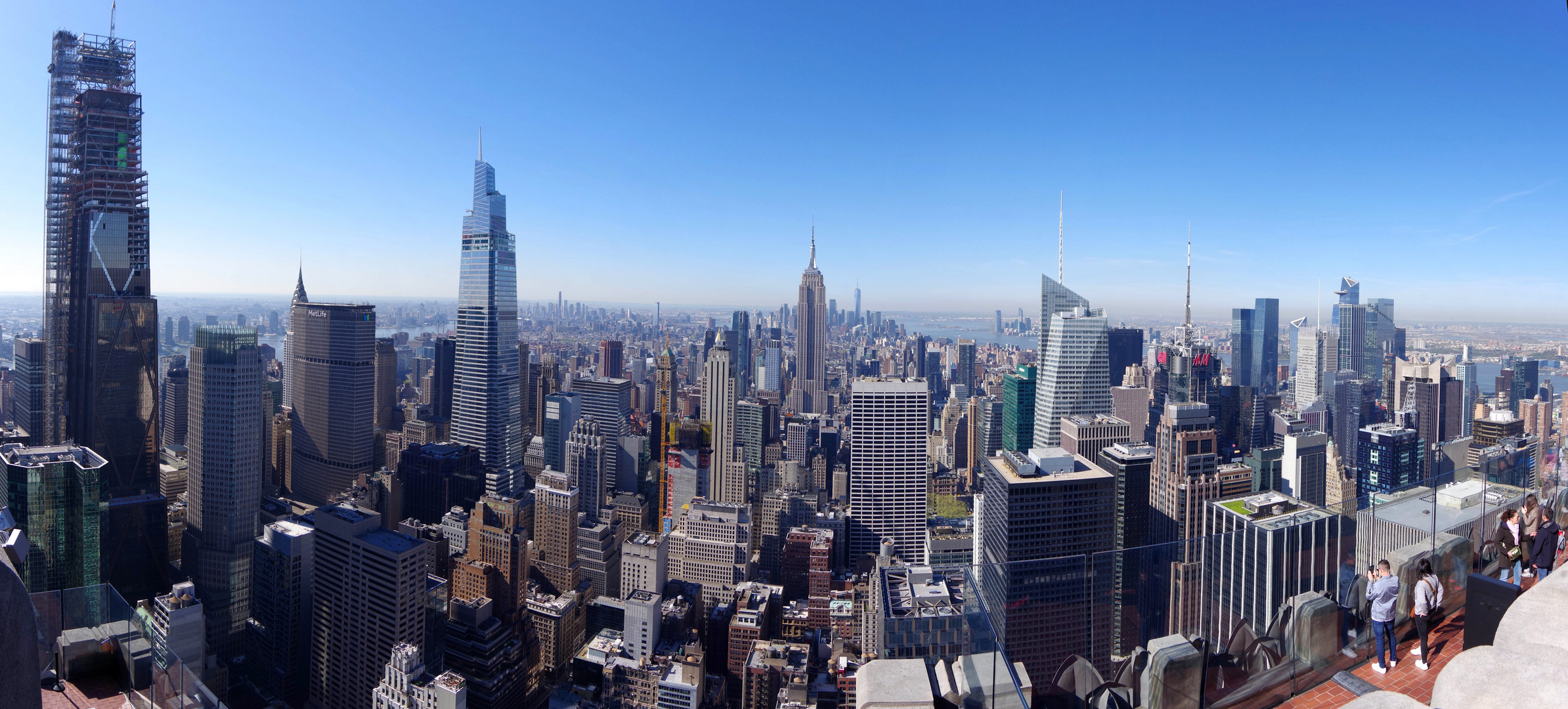 NYC, Blick nach Süden vom Top of the Rock - Rockefeller Center