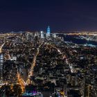 NYC Manhatten Skyline bei Nacht 2012
