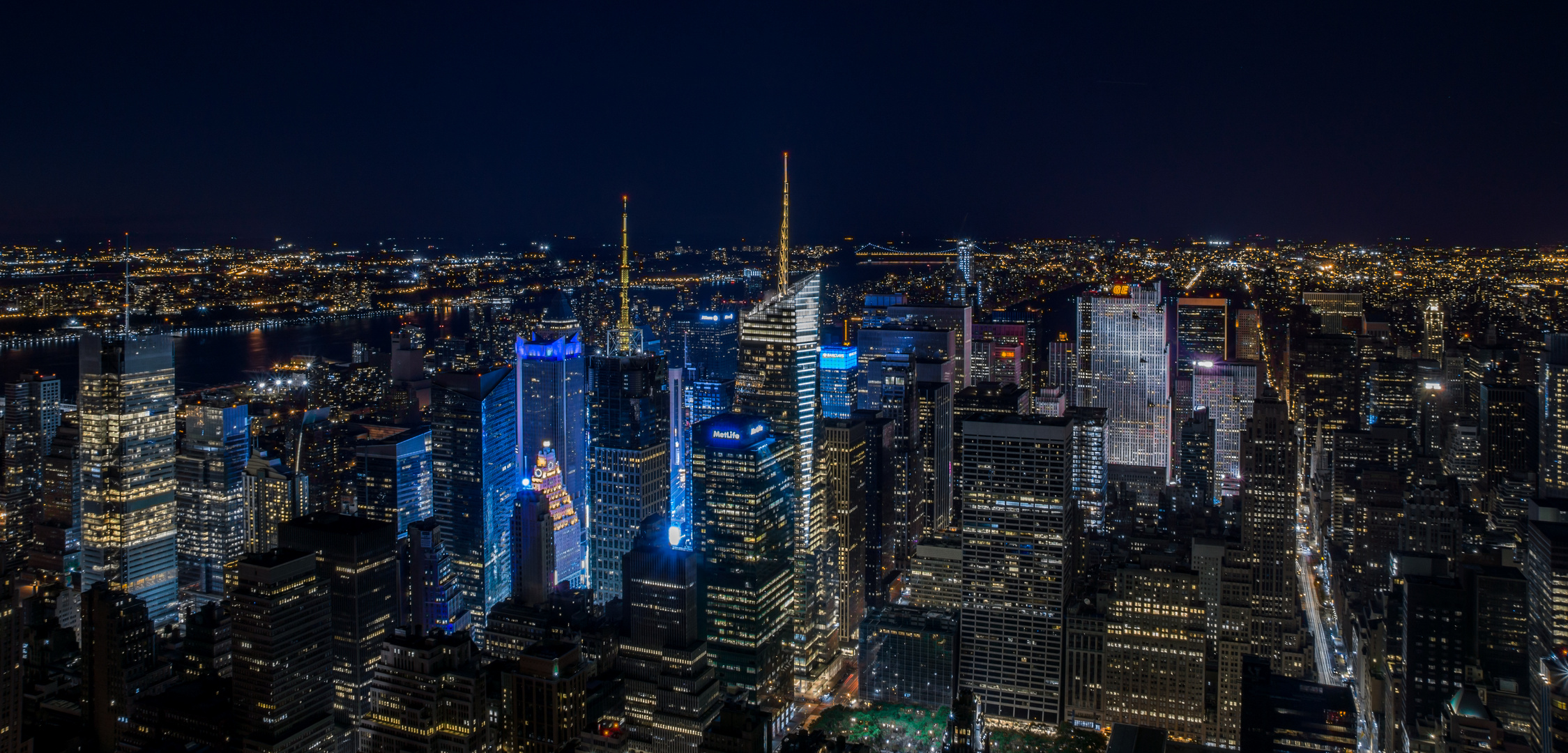 NYC Manhatten Skyline bei Nacht 2012 die zweite