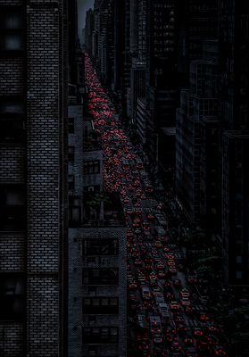 NYC - Rush Hour on 3rd Avenue (2004)