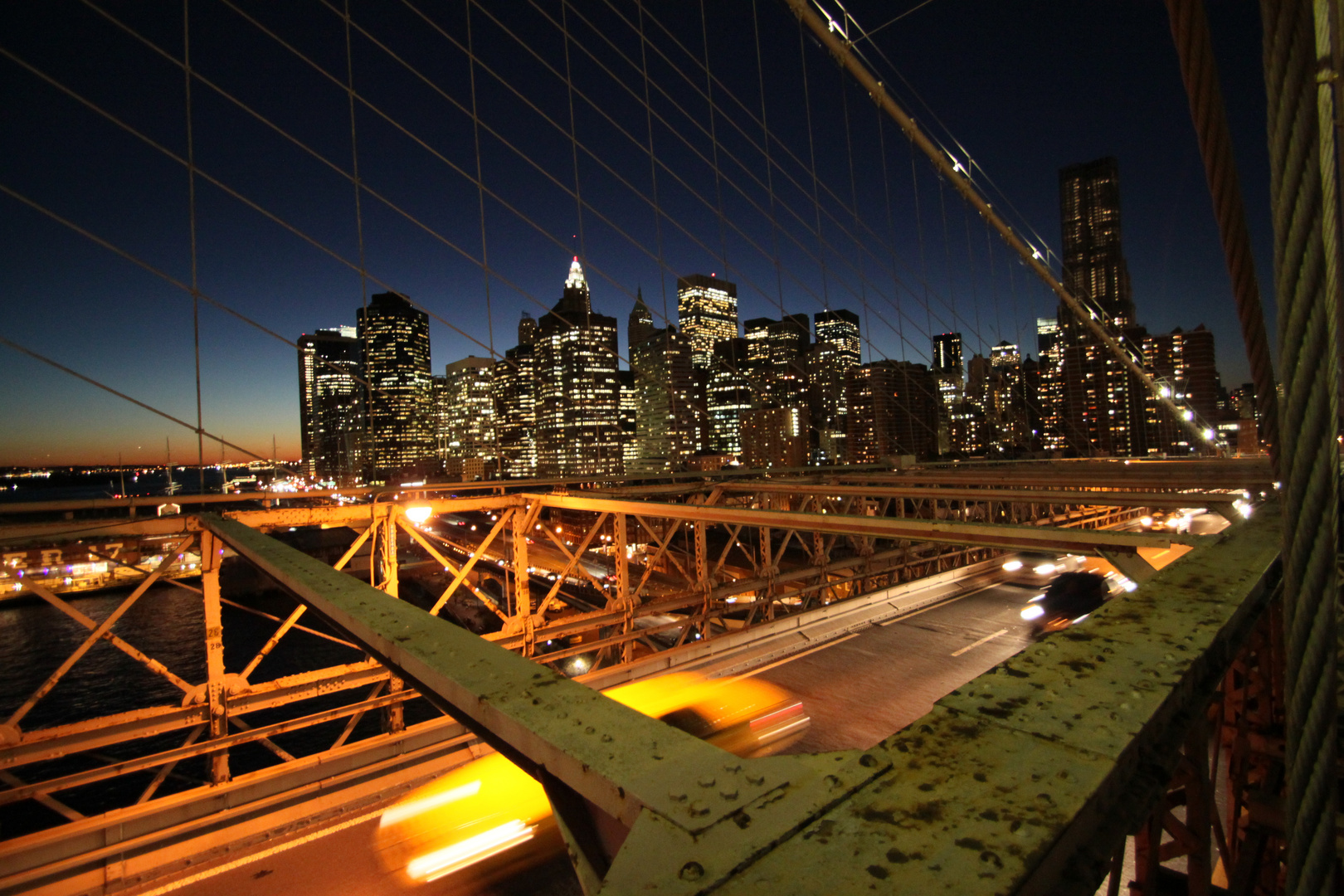 NYC Skyline from Brooklyn Bridge