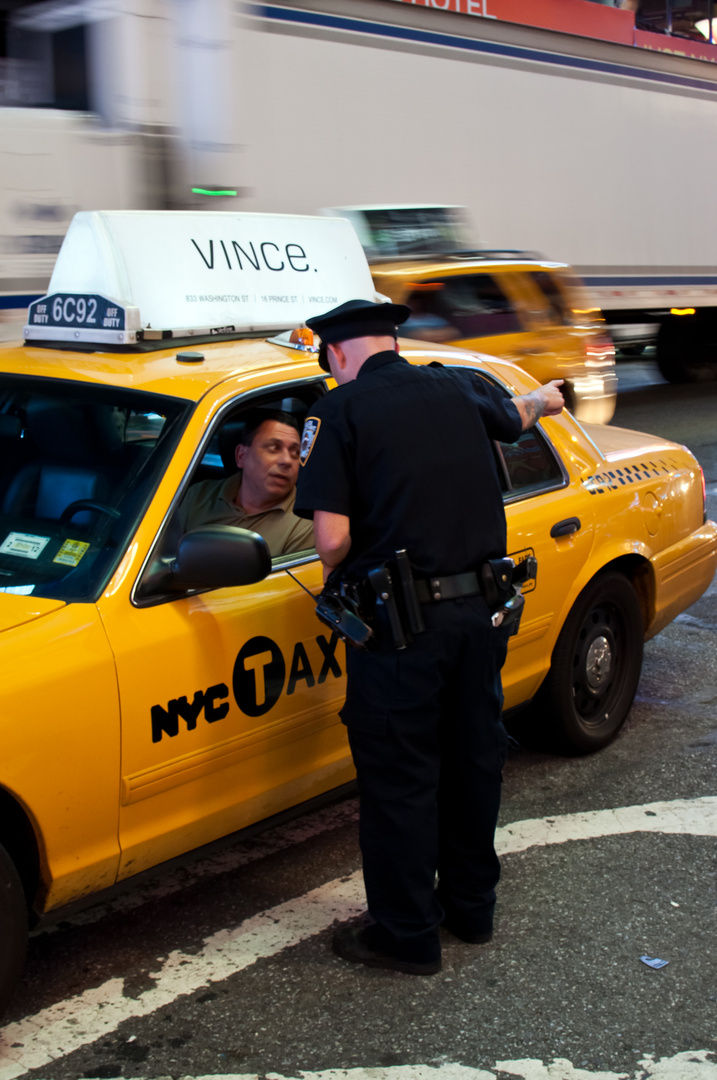 NYC Taxi vs. Cop