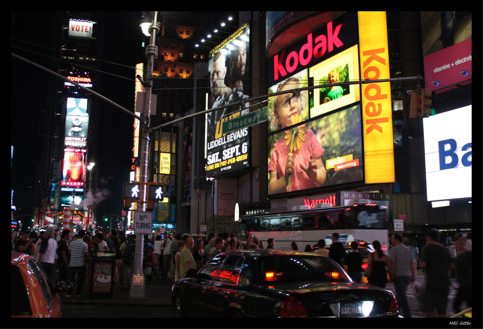 NYC Time Square bei Nacht