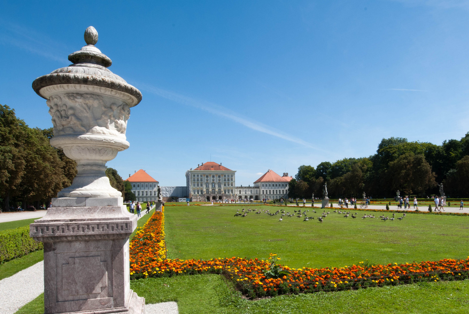 Nympfenbrger Schloss, Gänselandeplatz