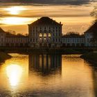 Nymphenburger Schloss im Abendlicht