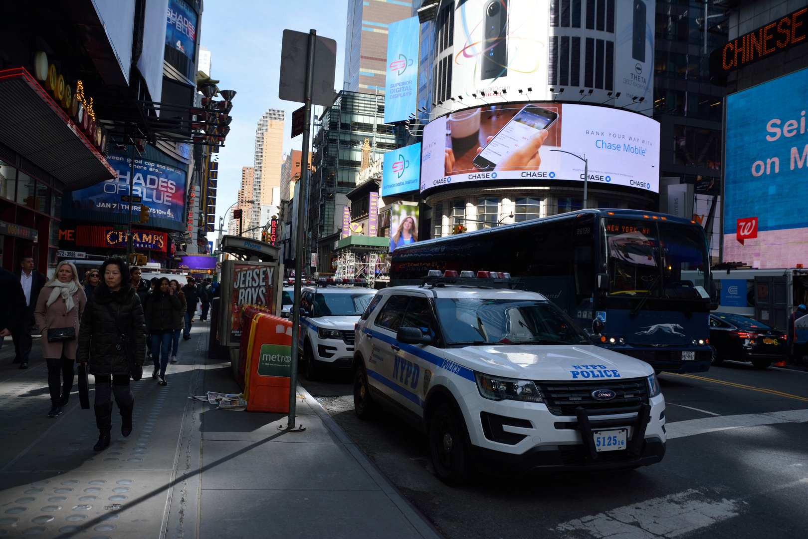 NYPD on Time Square 