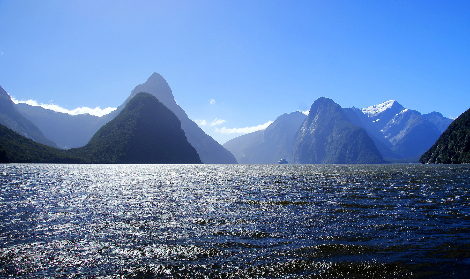 NZ Einfahrt in den Milford Sound