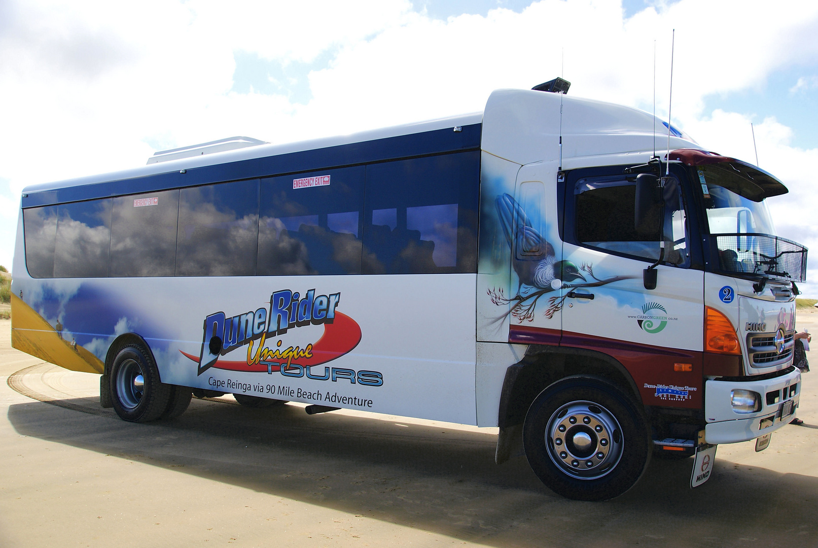 NZ Ninety Mile Beach Strandbus