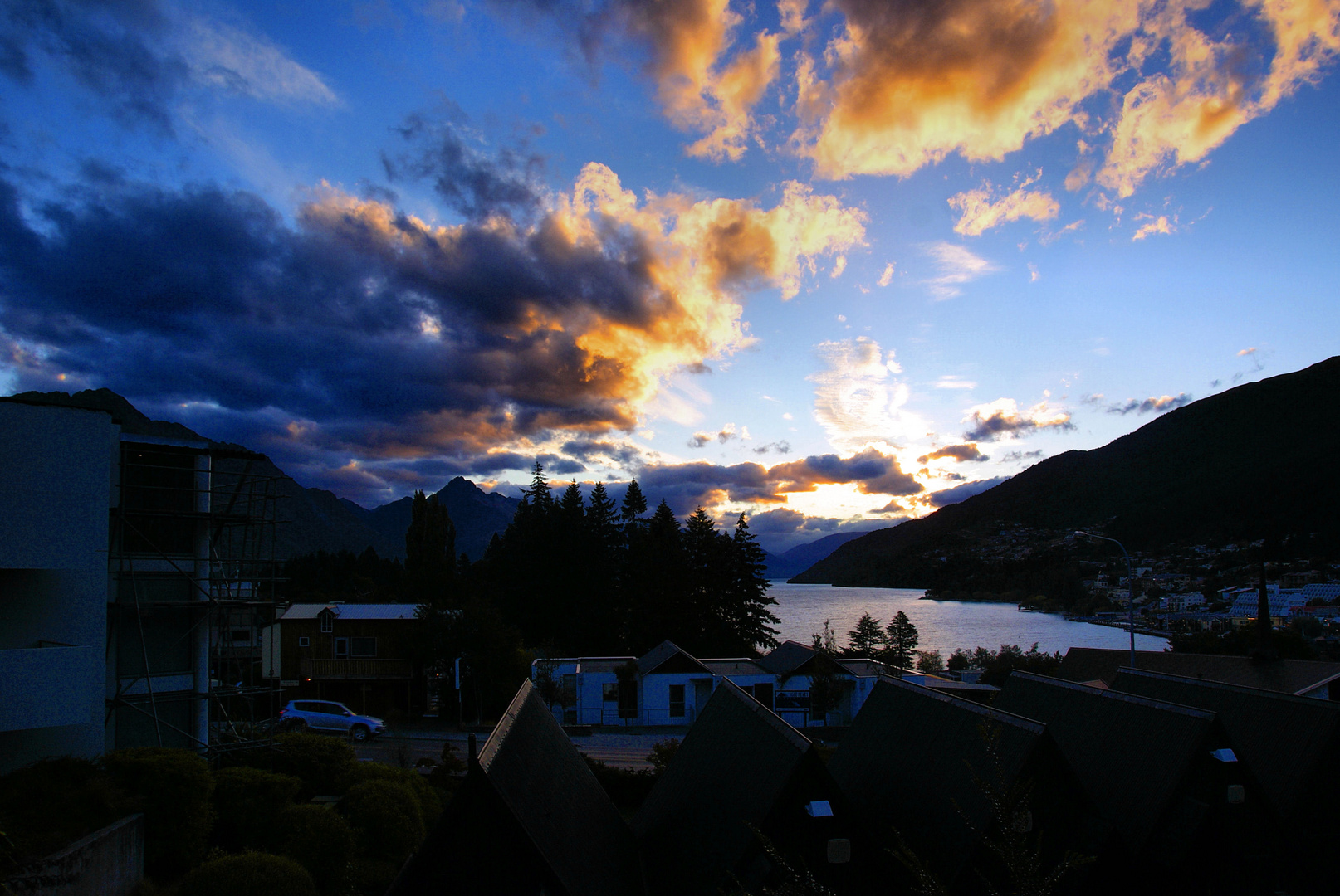 NZ Queenstown am Abend.