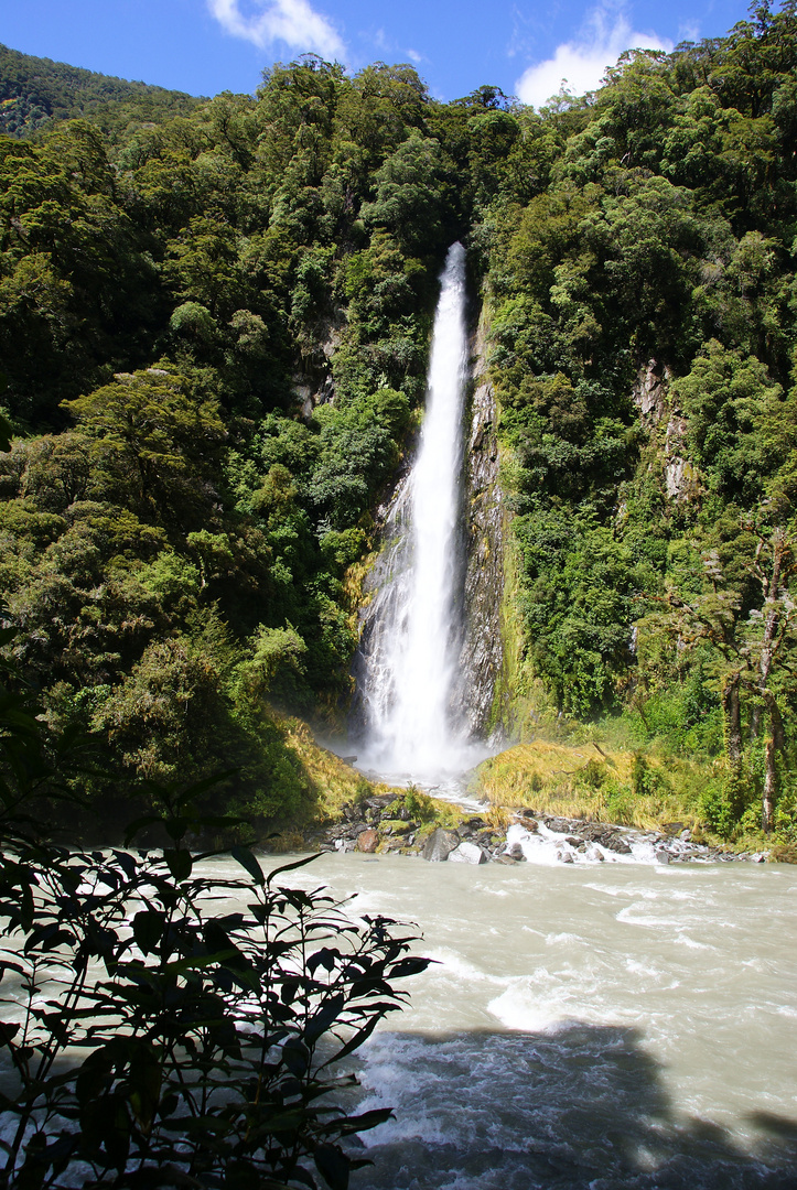 NZ Thunder Creek Falls
