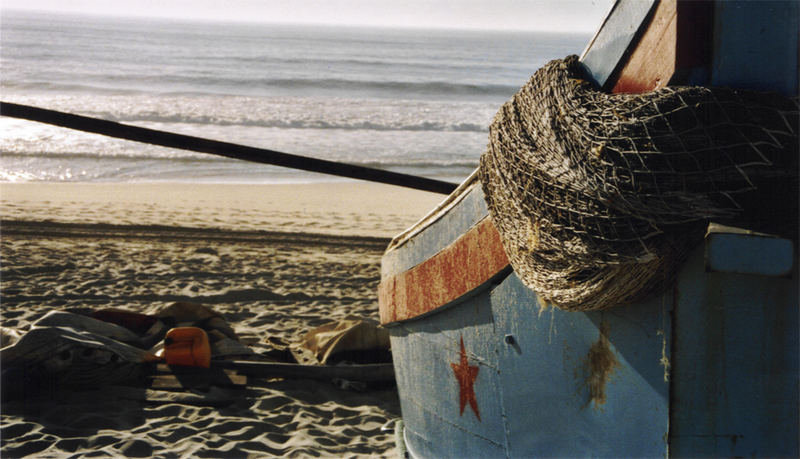 O barco pesqueiro