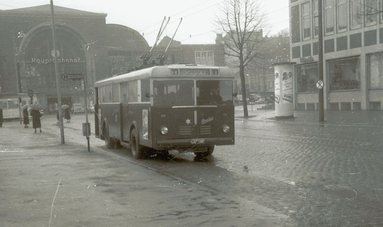 O-Bus Hentschel Kiel Hbf. ca. 1955