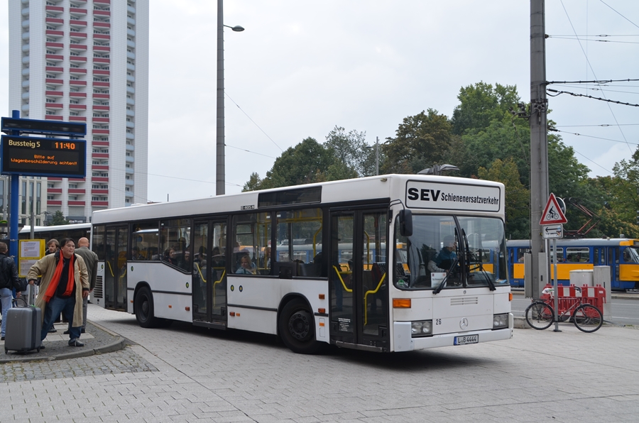 O405N als Ersatzverkehr am Leipziger Hbf