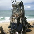 Oahu "Flugzeugteile am beach - for soap lost...