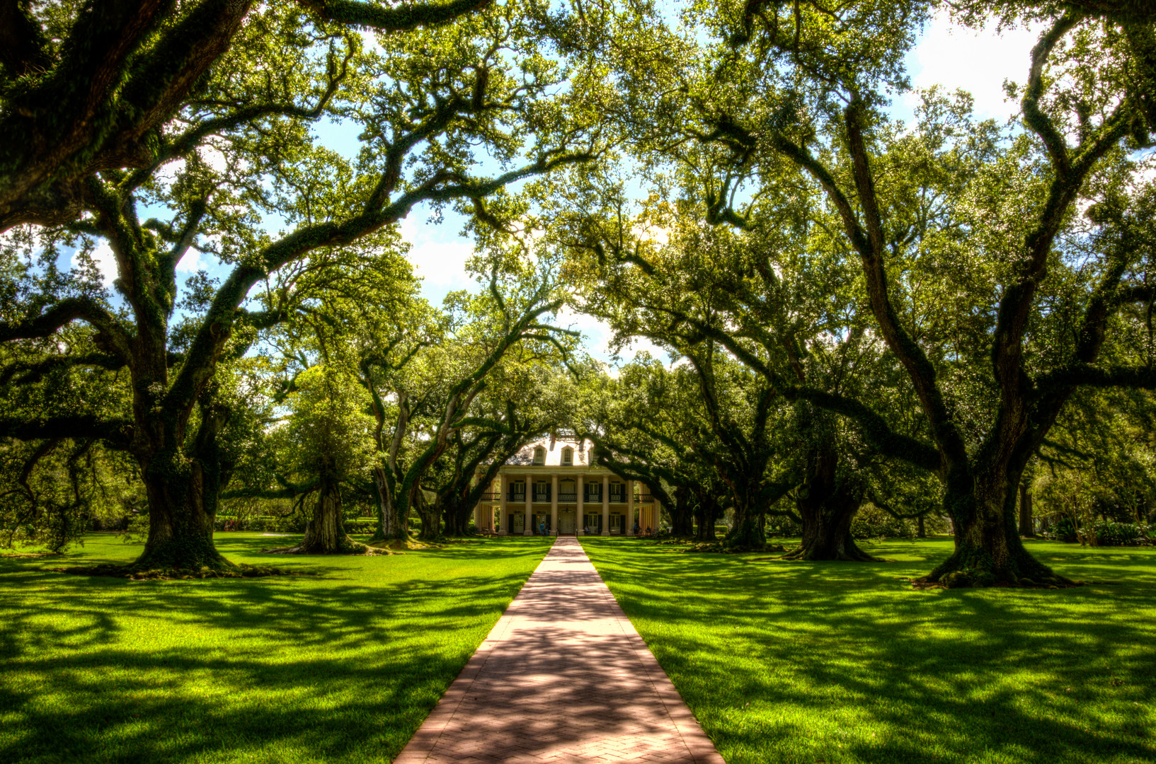 Oak Alley Plantation in Louisiana Foto & Bild usa, bäume, hdr Bilder
