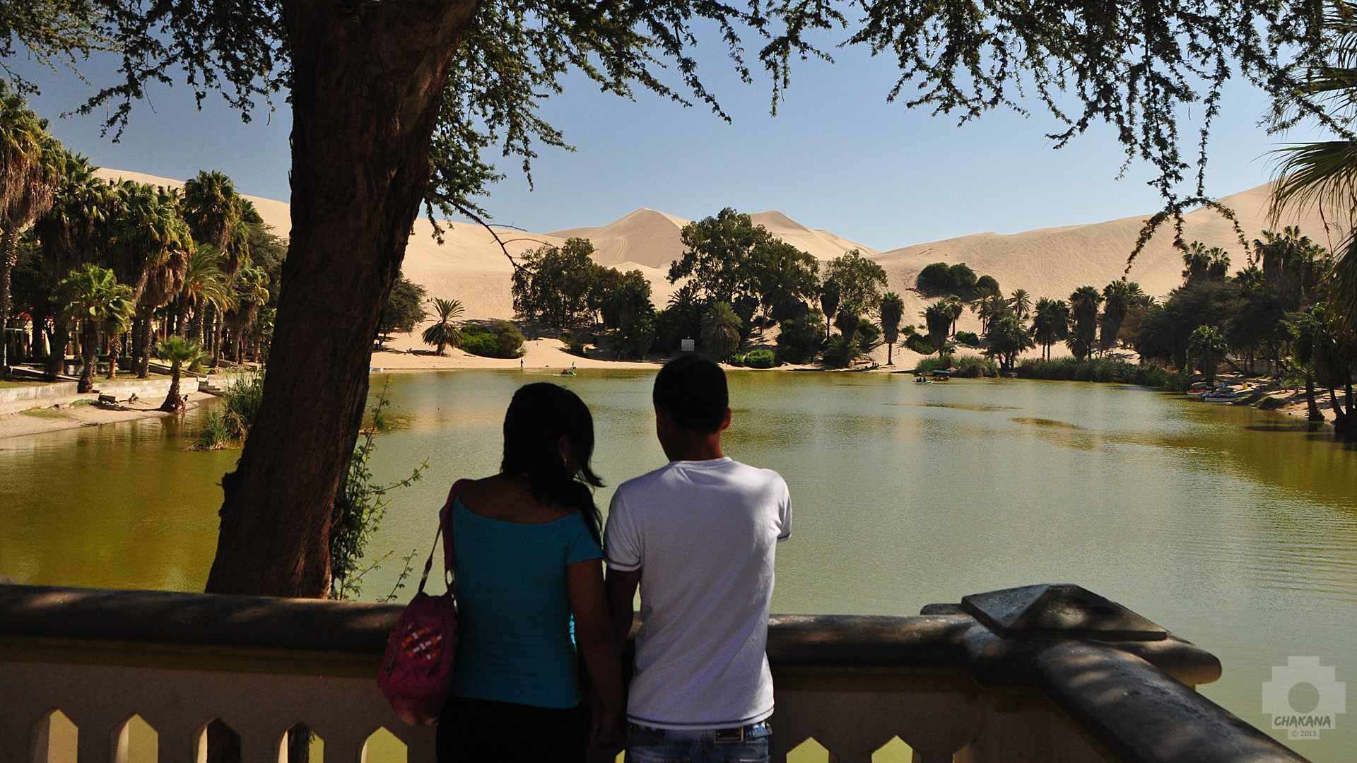 Oase Huacachina bei Ica (Peru)