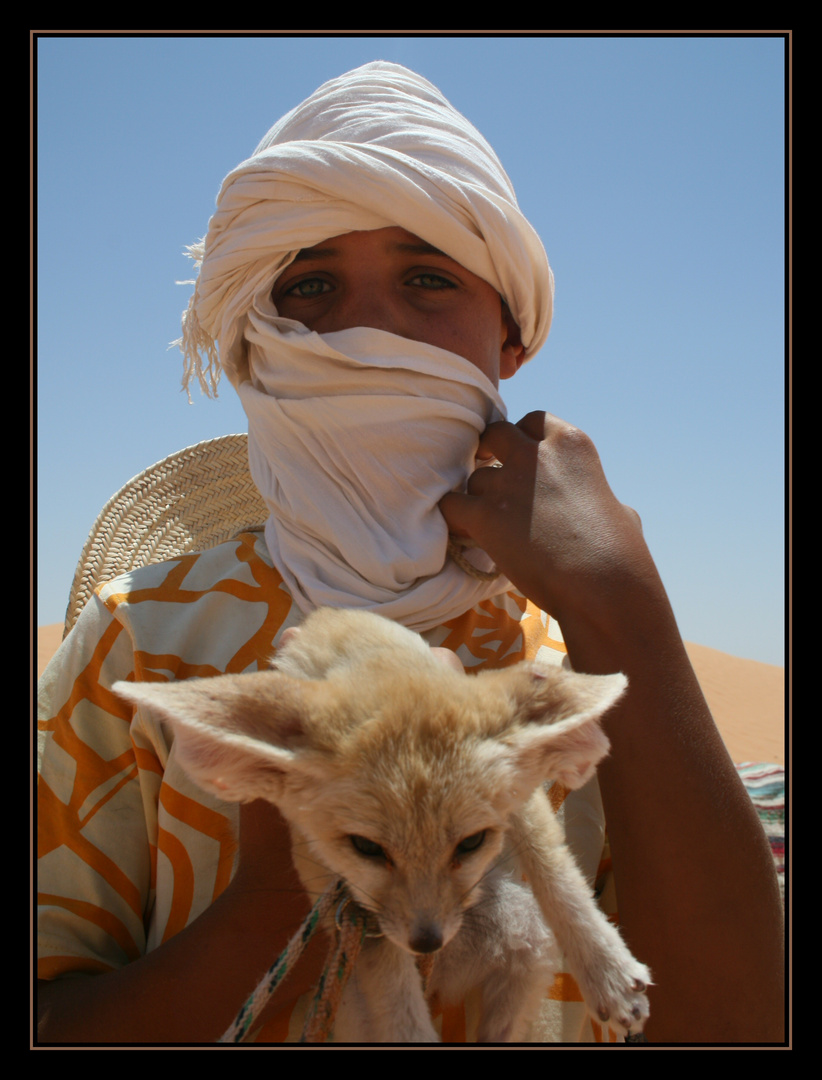 Oasi azzurre del deserto (Il Piccolo Principe e la sua volpe)